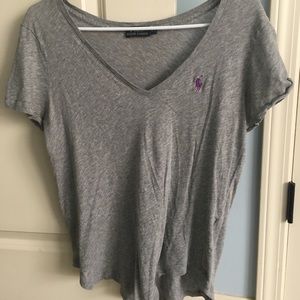 Grey polo soft tee